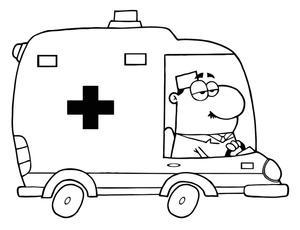 Free Ambulance Clipart Black And White, Download Free Clip.