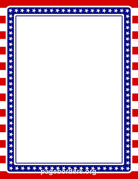 american flag borders clipart.