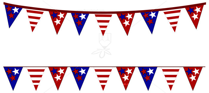 American Flag Banner.