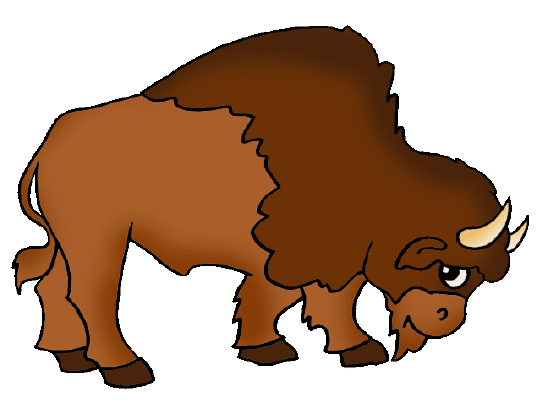 Cartoon Buffalo Clipart.