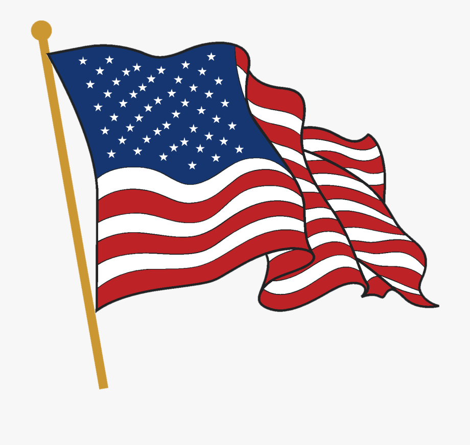 American Flag Wave Clipart.