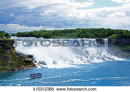 Stock Image of American falls seen from the Canadian side.