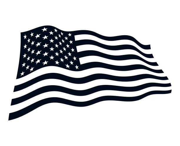 american flag black and white clipart 20 free Cliparts | Download ...