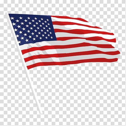 Flag of the United States, usa flag transparent background.