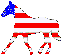 Patriotic horse clipart.