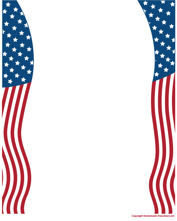 Free American Flags Clipart.