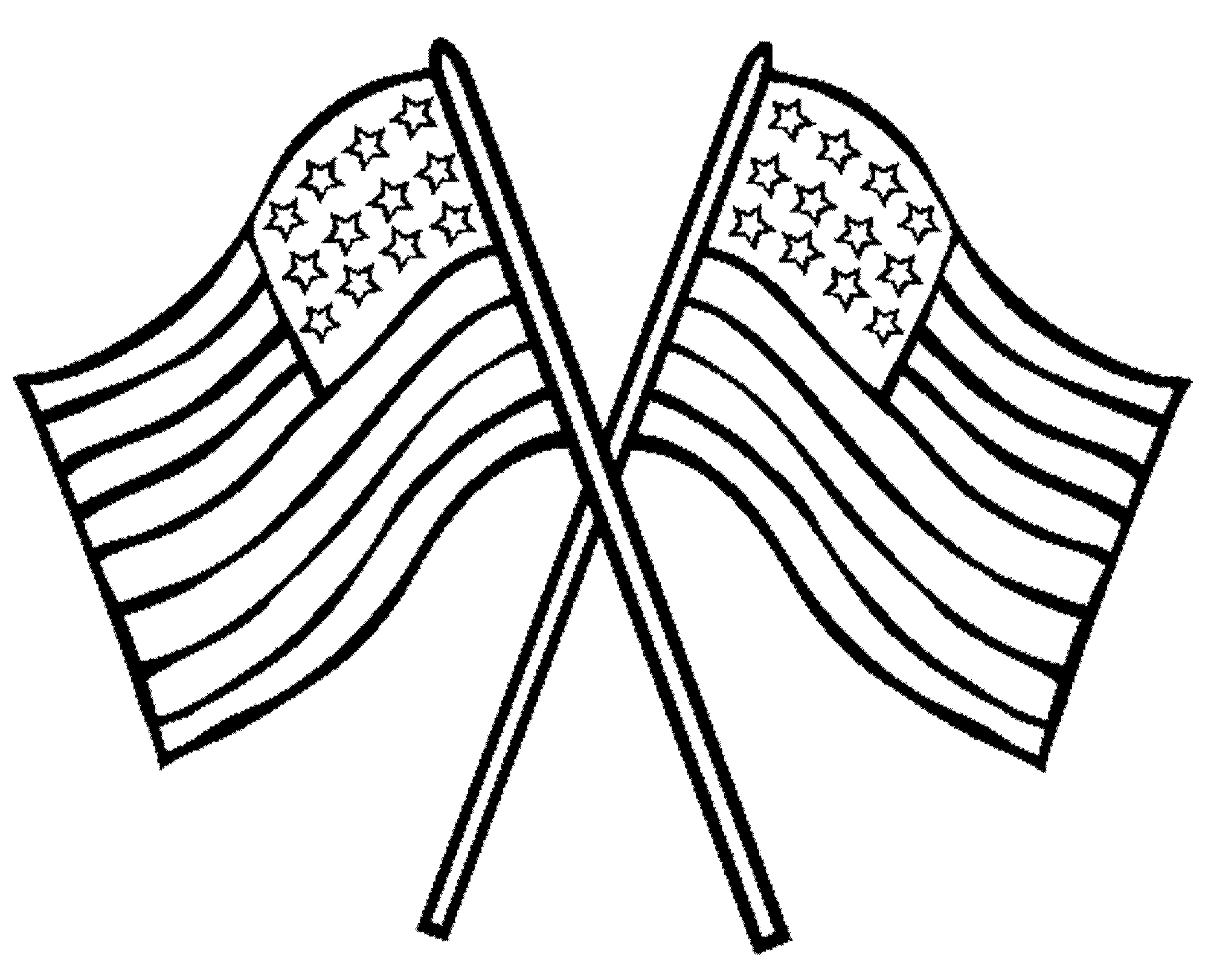 American Flag Outline Clip Art 20 Free Cliparts Download Images On