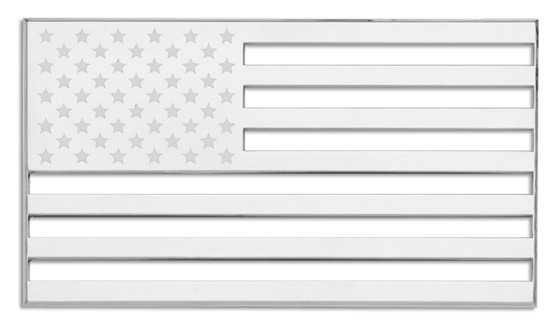 Us Flag Black And White.