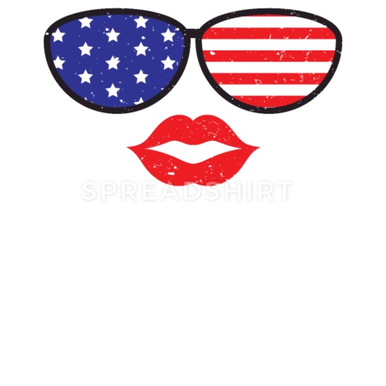 American Flag Sunglasses iPhone X/XS Case.