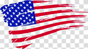 Flag of the United States Independence Day Paintbrush.
