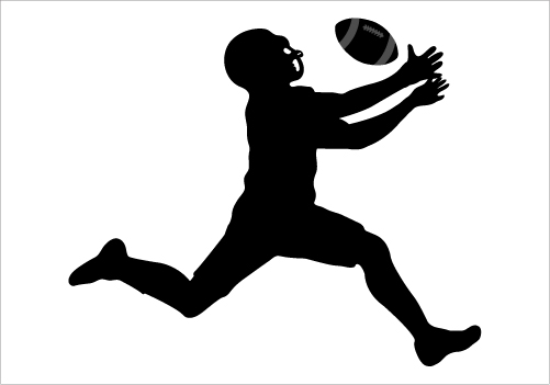 American Football Silhouette Png.