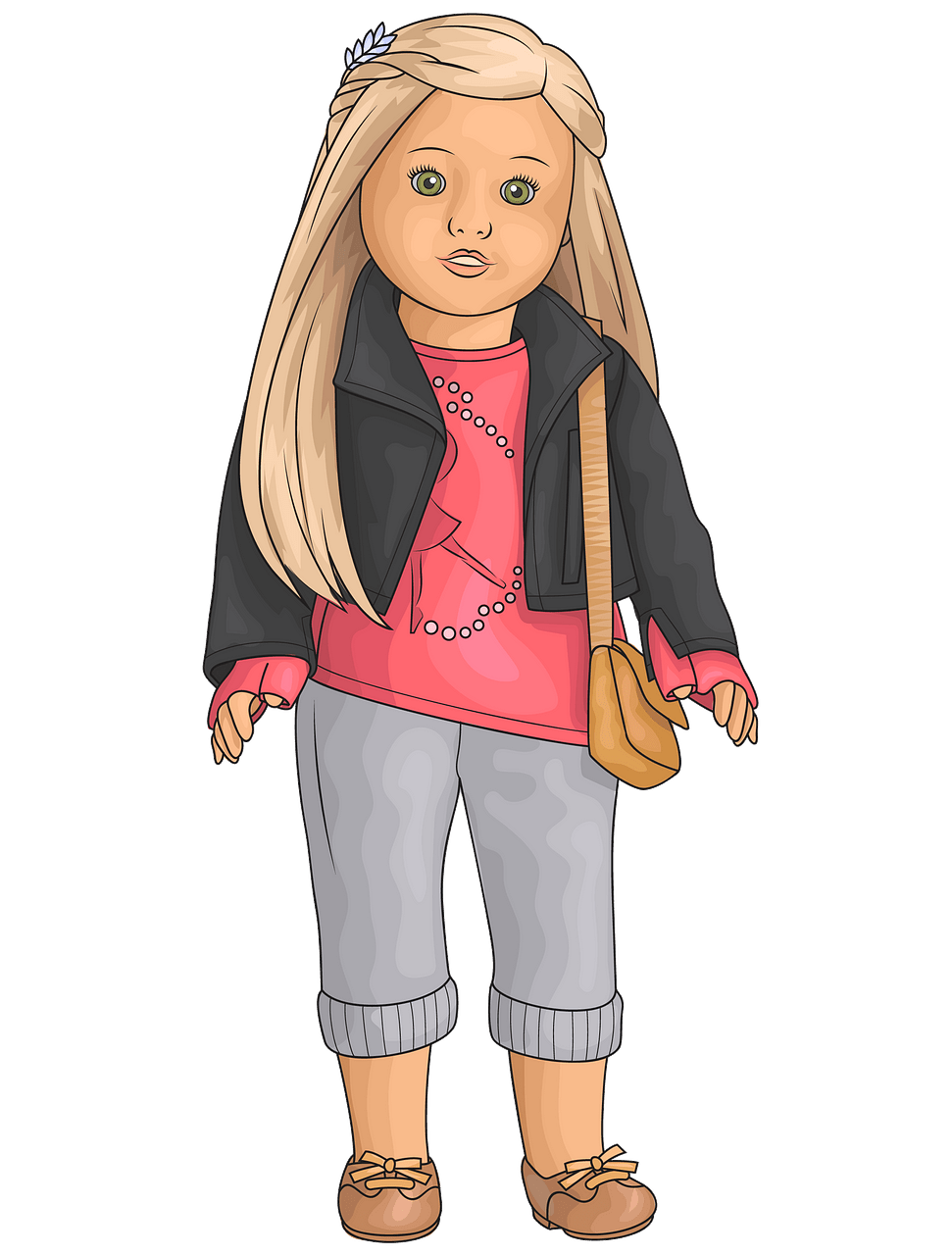 American Girl Isabelle Doll clipart. Free download..