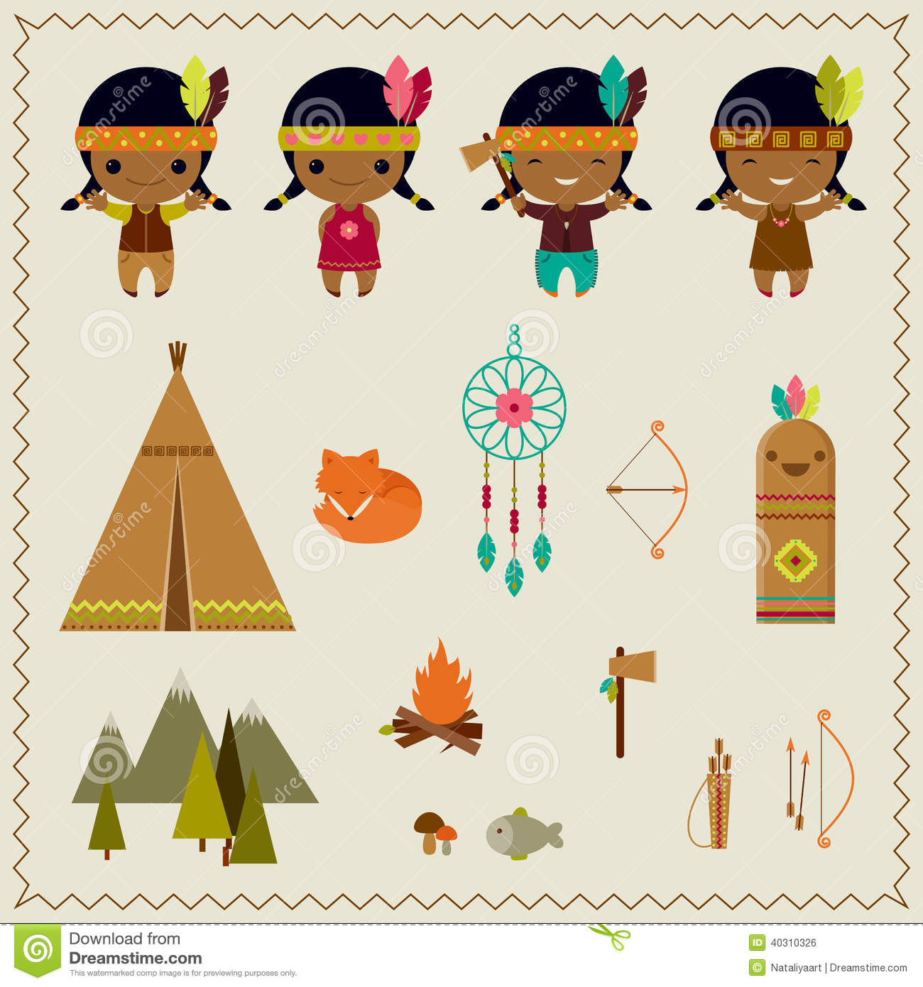 American Indian Clipart.