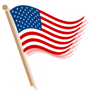 American Flag Banner Clipart.