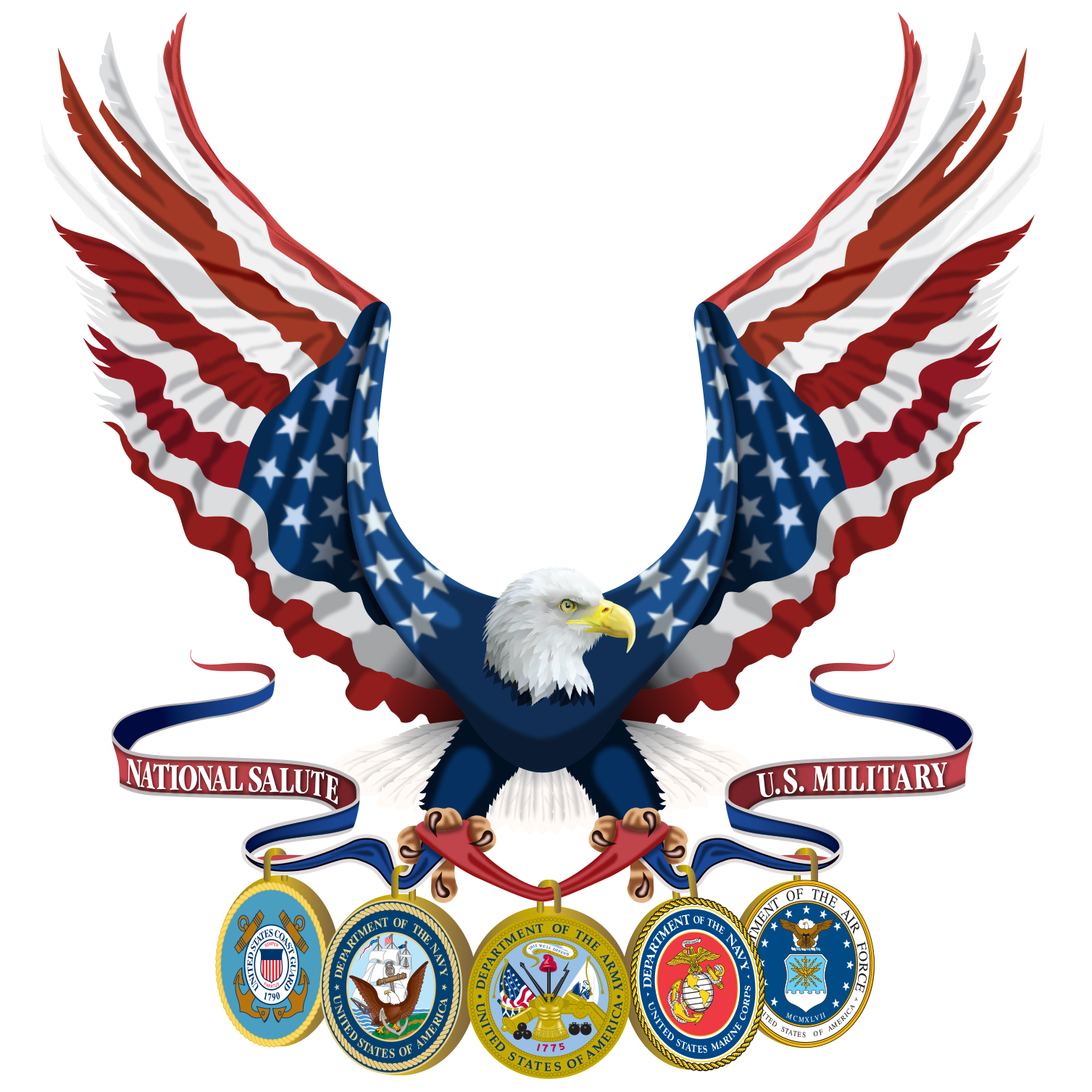 United states clipart american flag eagle, Picture #2162570.