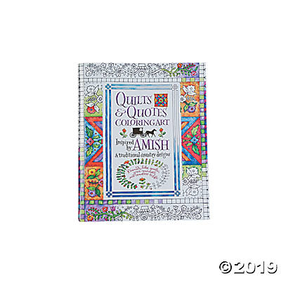 Quilts & Quotes Adult Coloring Book.
