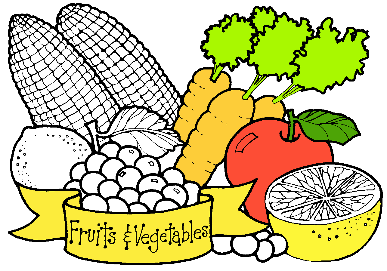 Clip Art Cartoon Vegetables Clipart.