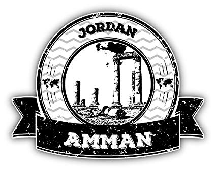 Amazon.com: Amman Jordan Grunge Rubber Stamp Travel Vinyl.