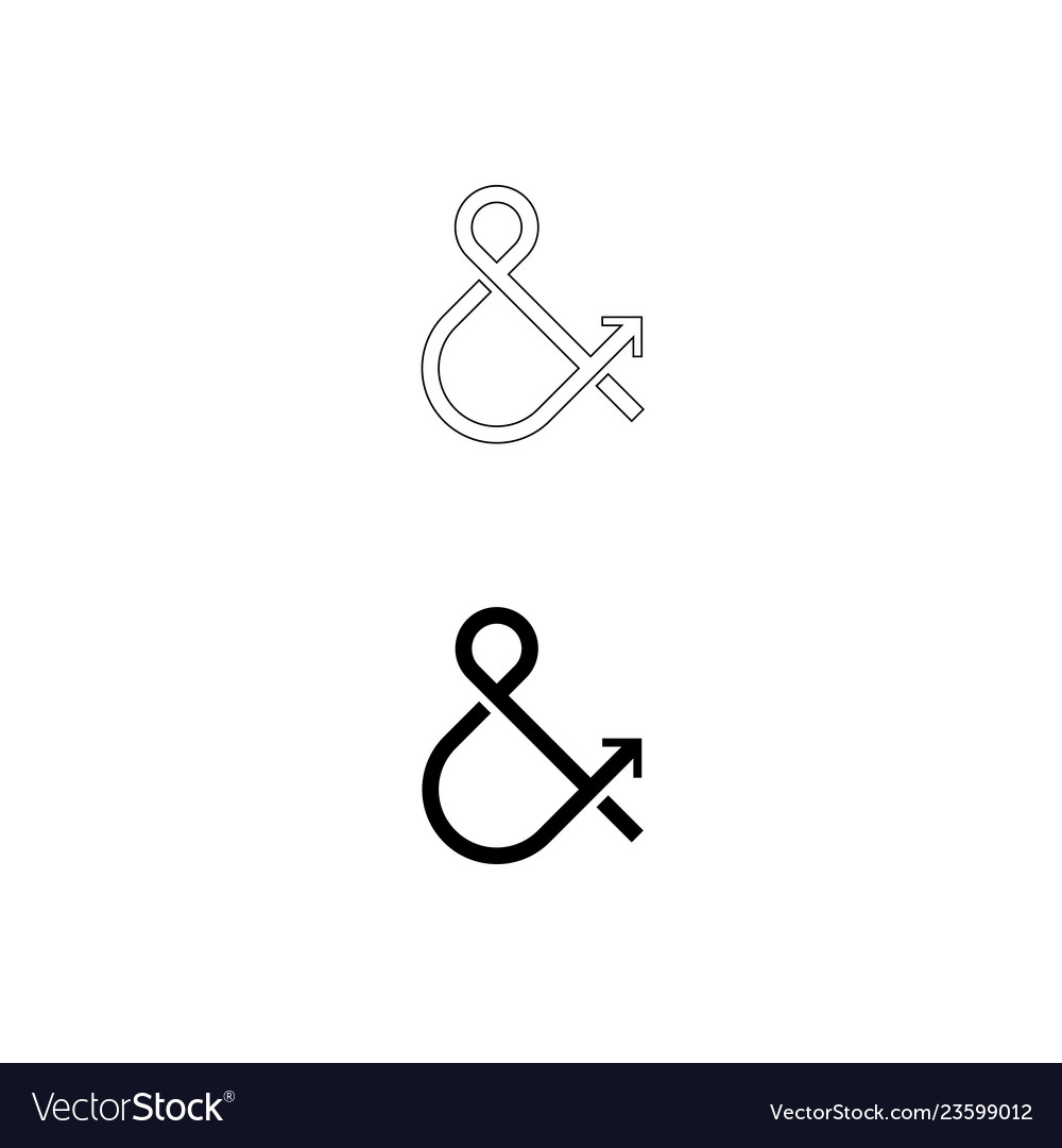 Ampersand logo monogram.