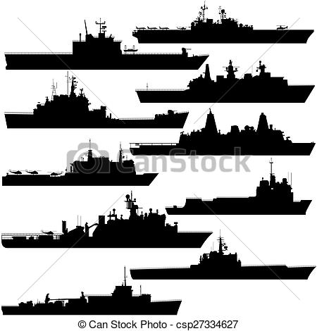 Clip Art of Amphibious assault ship.