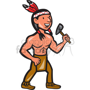 native american indian tomahawk shape clipart. Royalty.