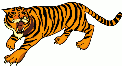 Siberian tiger clipart.