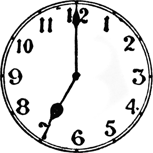 10 00 Analog Clock Clip Art.