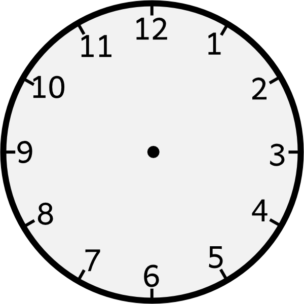 Free Analog Clock Without Hands, Download Free Clip Art.