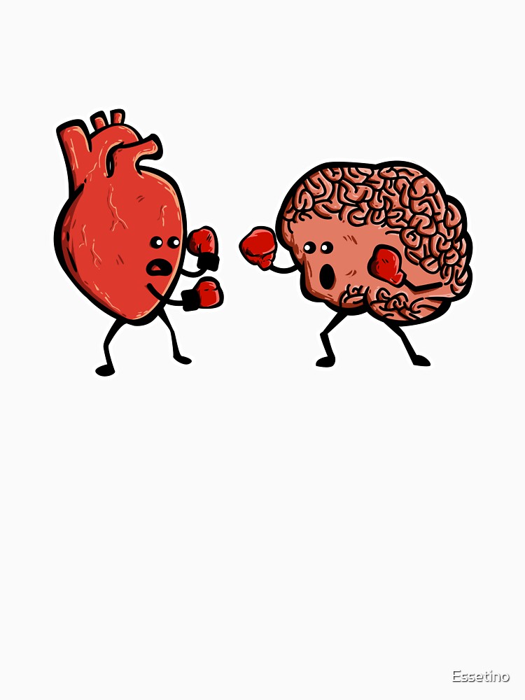 Heart and Brain Boxing Mind Funny Anatomy RN Doctor Nurse.