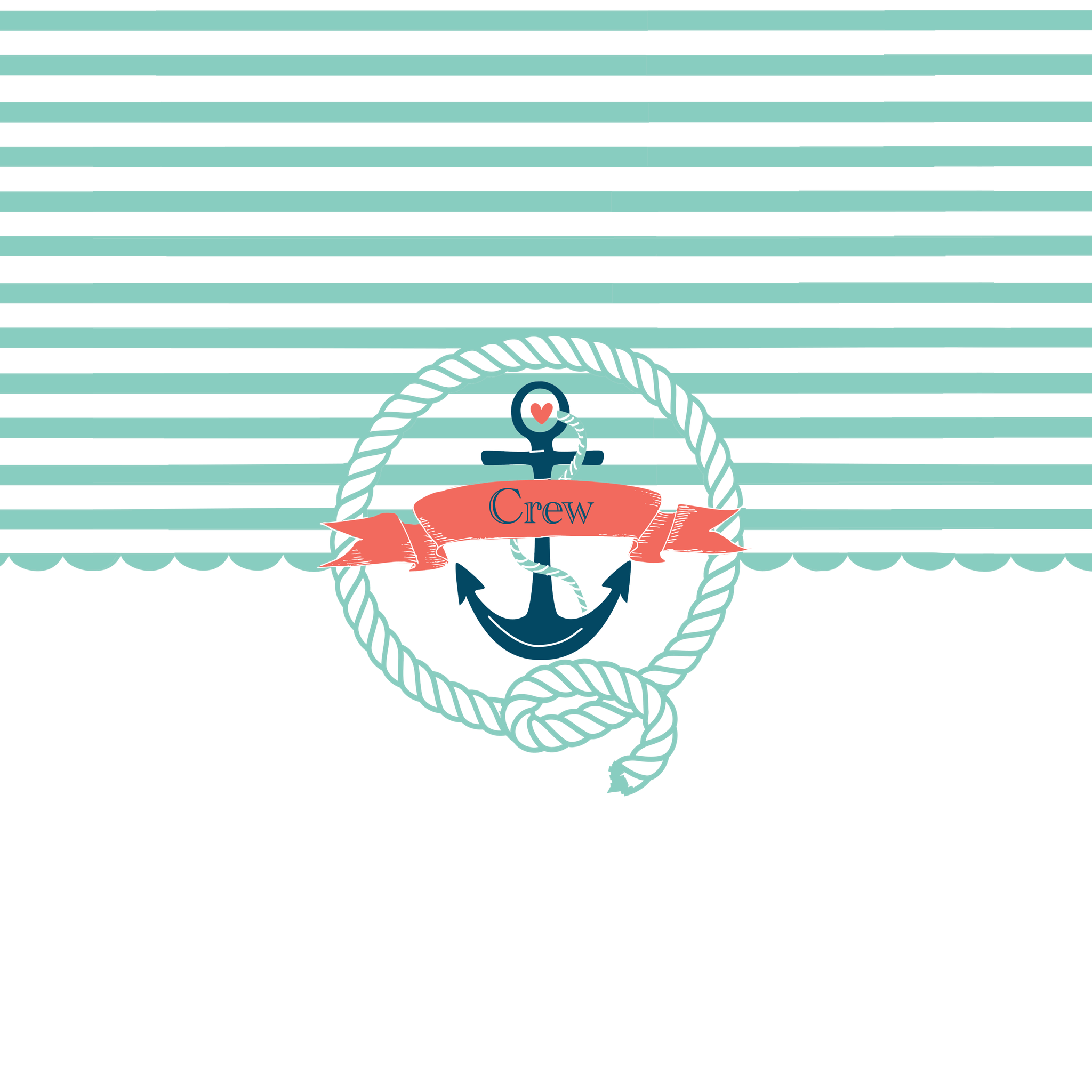 Rope Anchor Border Clipart.