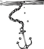 Anchor Chain Clip Art.
