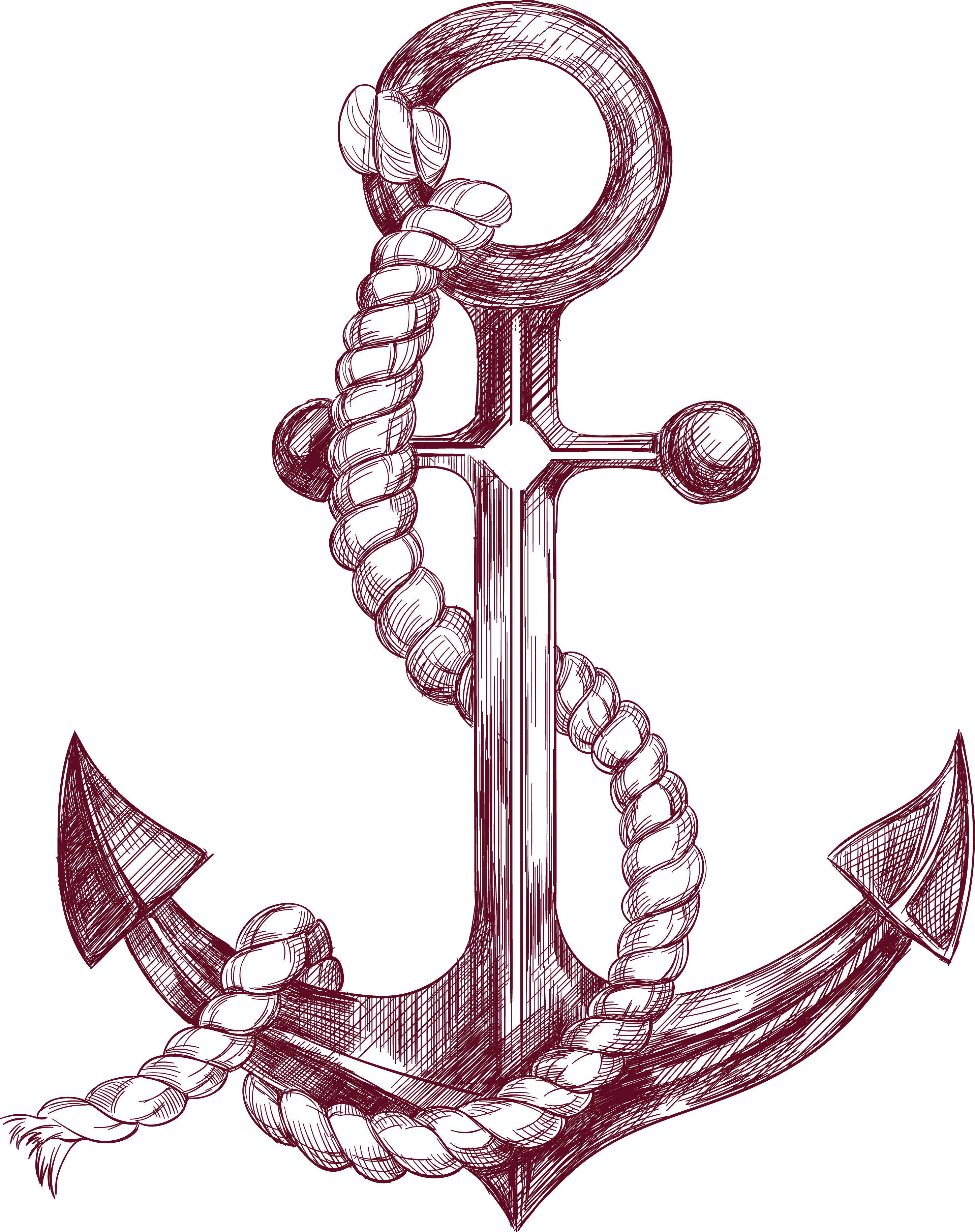 Anchor With Banner Png Realistic Easy Realistic Anchor.