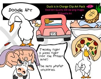 Duck is in Charge Clipart Pack in 2019.