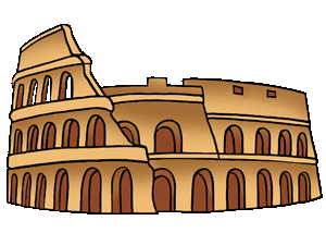 Ancient rome architecture clipart.