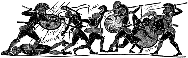 Greek Soldiers in Arms.