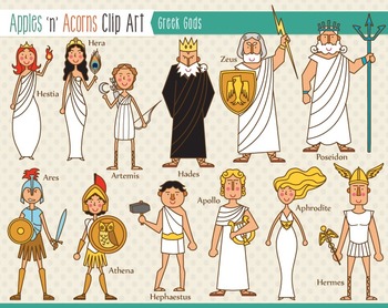 Greek Gods Clip Art.