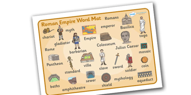 Roman Empire Word Mat.