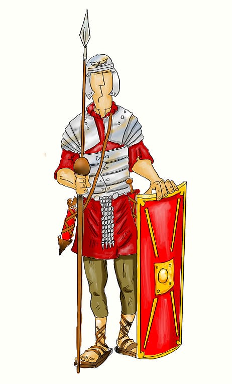Ancient Rome Roman army Praetorian Guard , Drawing Roman.