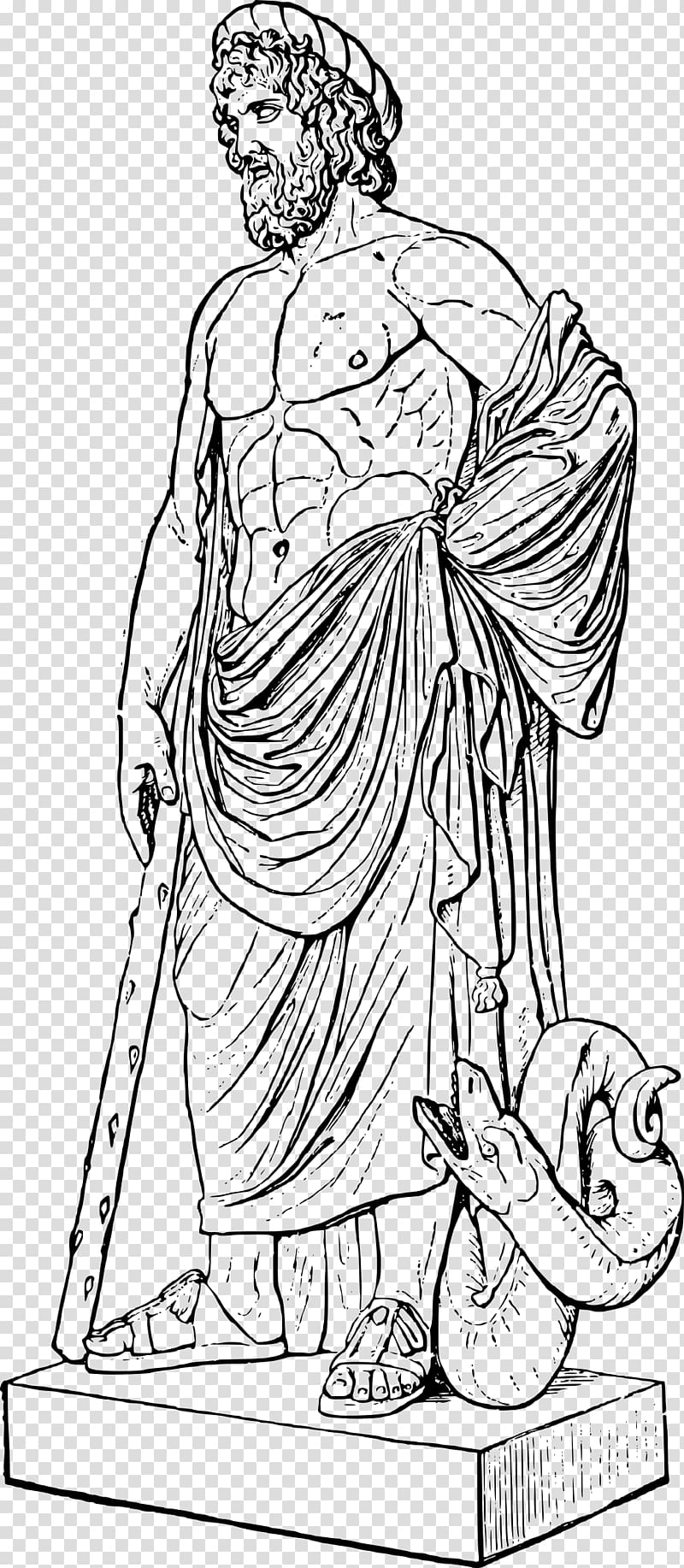 Ancient Greek sculpture Statue , Greek statue transparent.