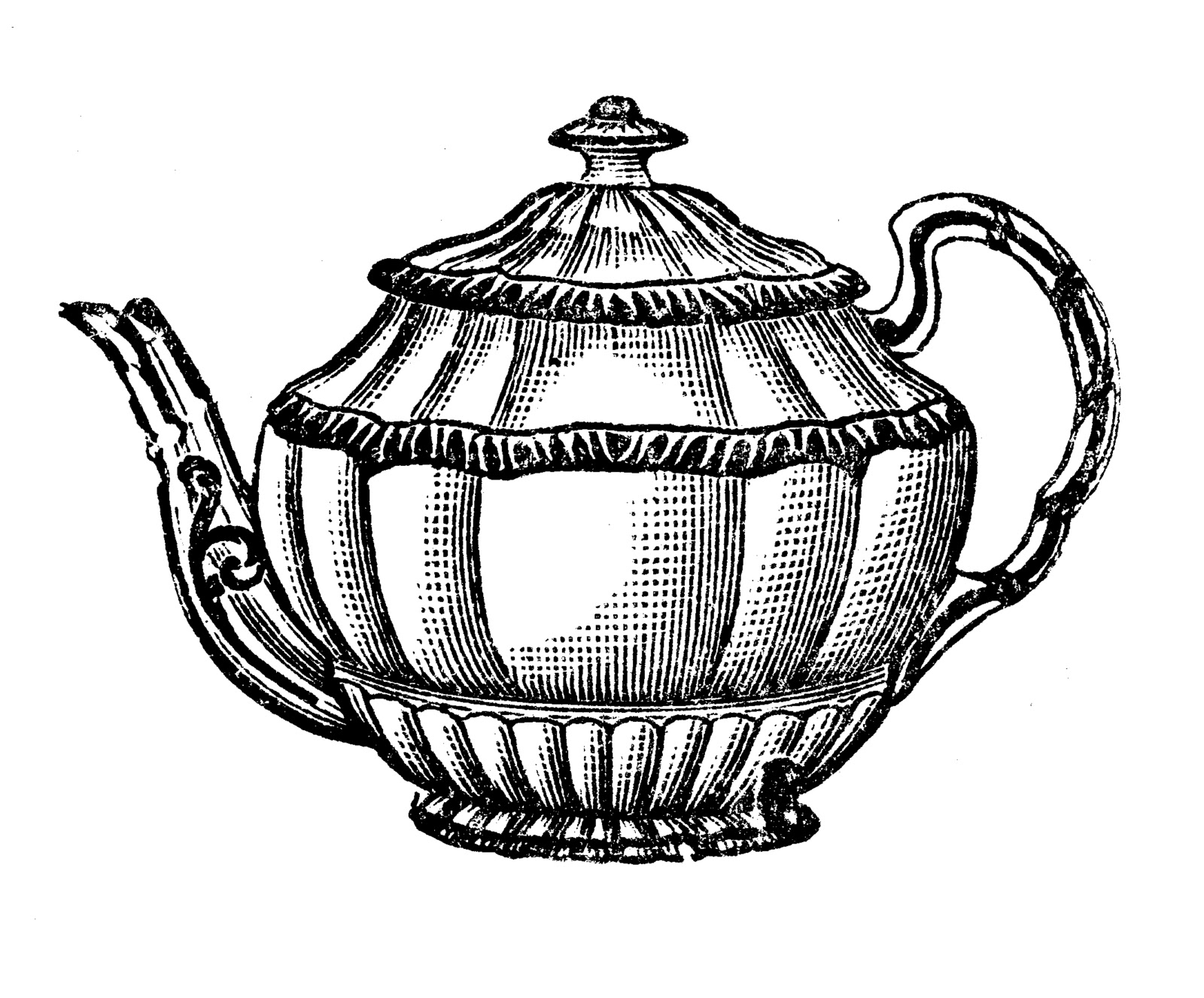 199 Tea Pot free clipart.