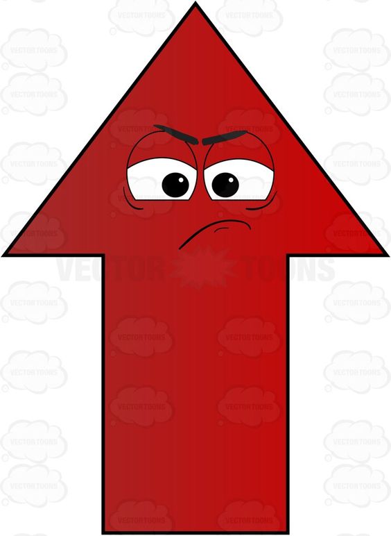 Red arrow, Bad mood and Vector clipart on Pinterest.