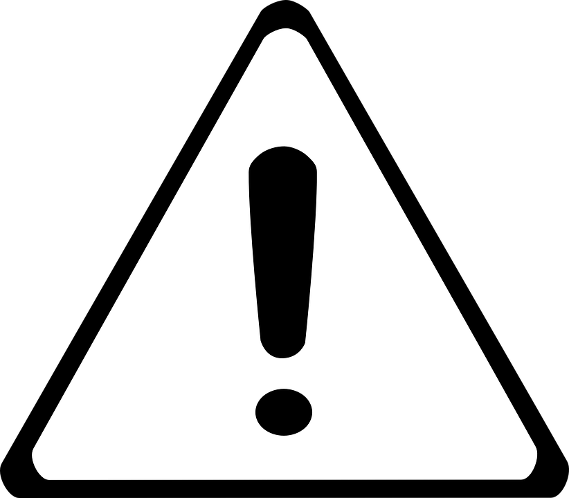 Free vector graphic: Warning, Caution, Sign, Symbol.