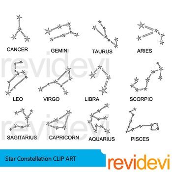 Star constellation clip art.