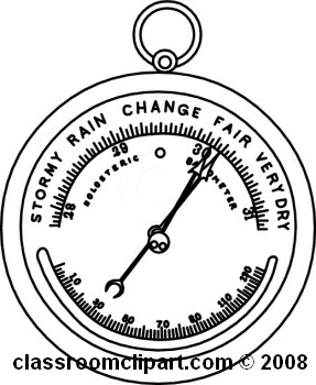 Clip art barometer.