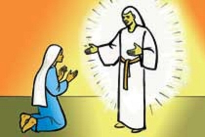 Mary And Angel Gabriel Clipart.