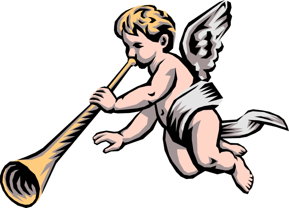 Angel Blowing Trumpet Png PNG Image Collection