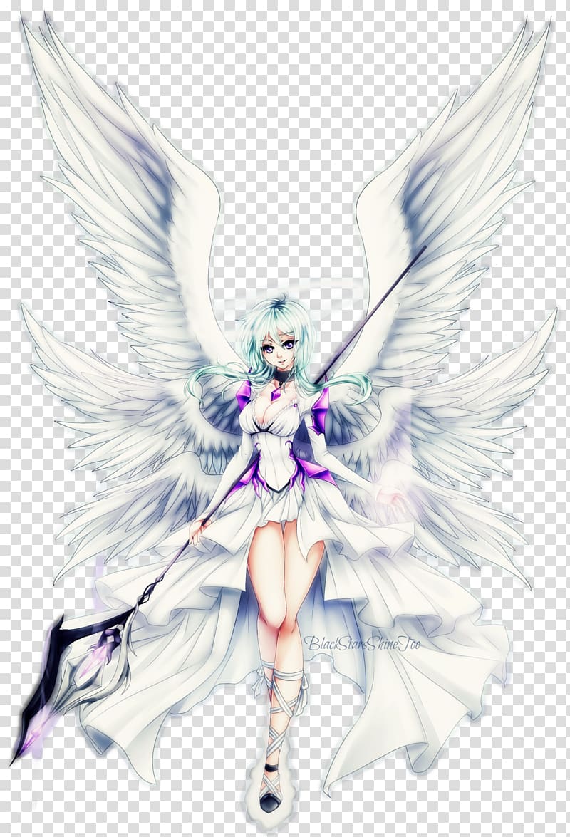 Cherub Seraph Angel Anime Drawing, cute girl transparent.