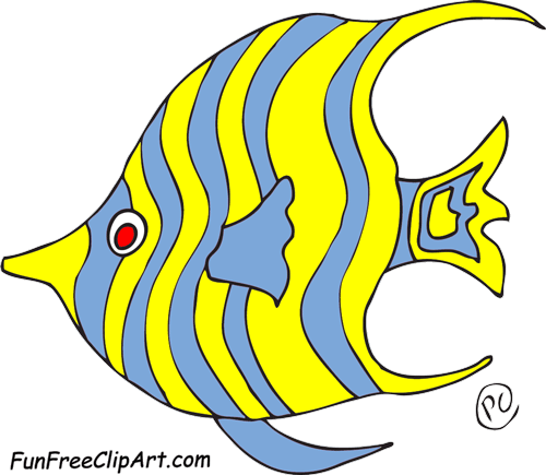 Angel Fish Clip Art.