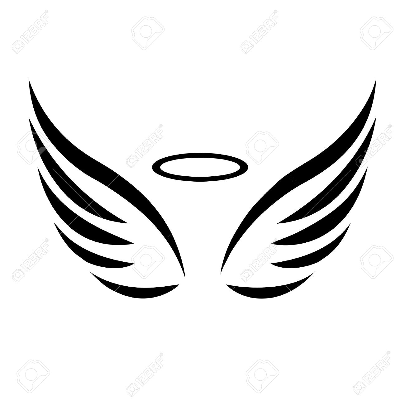 11576 Angel free clipart.