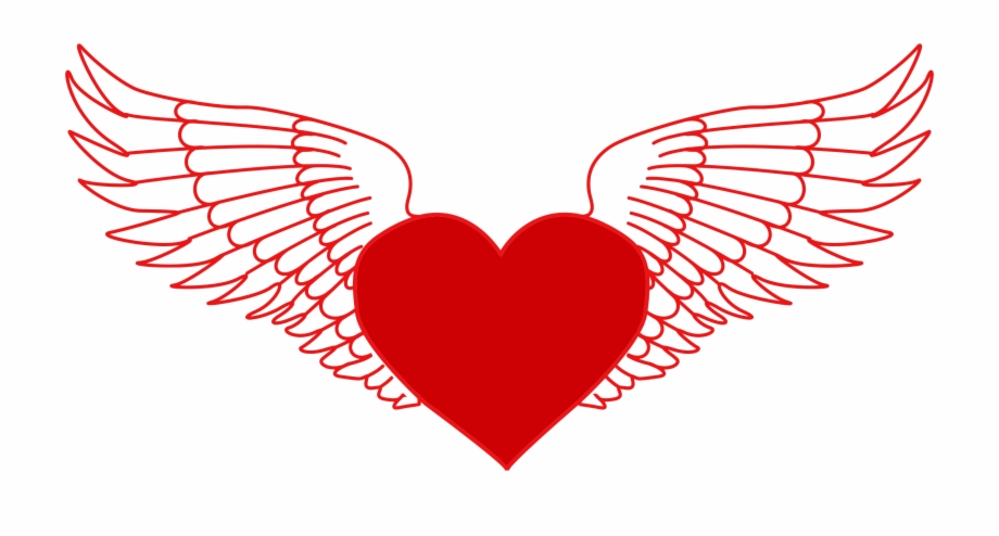 Free Free Heart With Angel Wings Svg Free 350 SVG PNG EPS DXF File